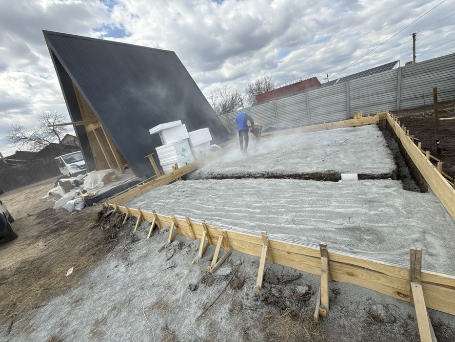 Устройство монолитной фундаментной плиты для будущего здания, фото 5